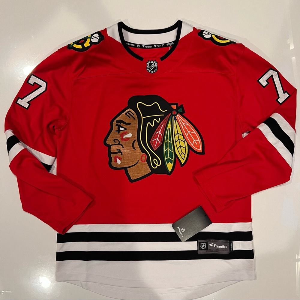 Chicago Blackhawks Kirby Dach Fanatics Breakaway Jersey Size Medium